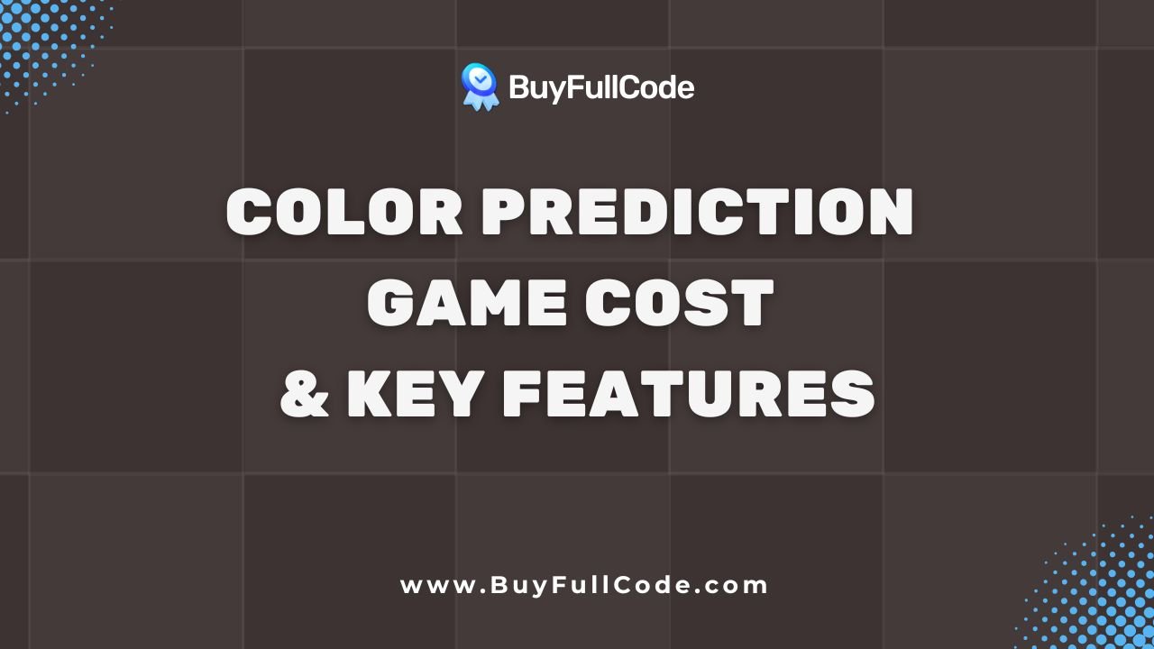 Color Prediction Game Cost & Key Features